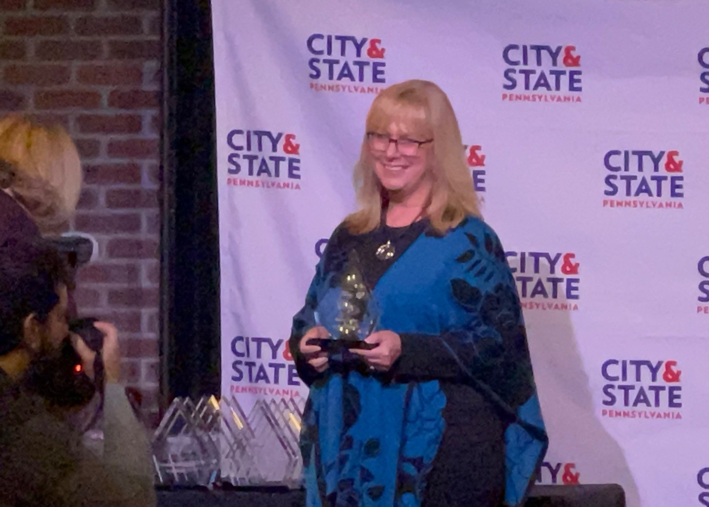 Gawthrop Greenwood partner Stacey Fuller appears in City & State Magazine to accept the Above and Beyond award