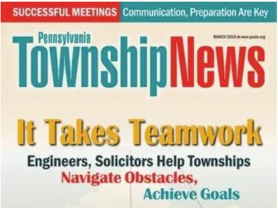 Pennsylvania Township News Magazine Cover From March 2024