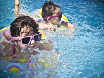 Little Girls In Pool