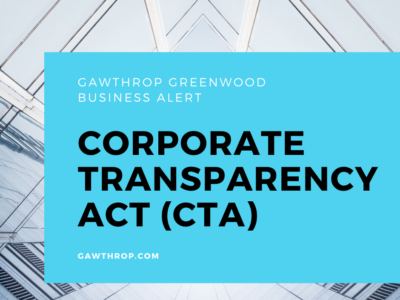 Corporate Transparency Act headline with windows in background